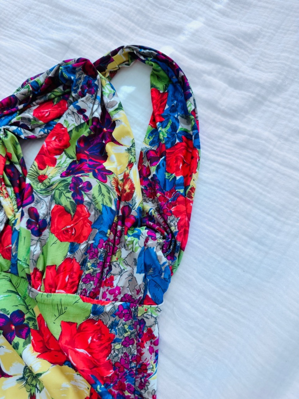 Anthropologie Allihop Floral Plunge One-Piece Swimsuit - Multicolor - Picture 4 of 6